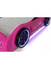 Ліжко гоночна машина Мустанг рожева